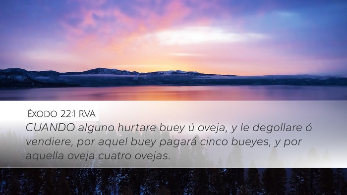Éxodo 22:1 RVA Bible Verse Image