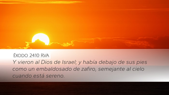 Éxodo 24:10 RVA Bible Verse Image
