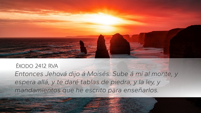 Éxodo 24:12 RVA Bible Verse Image
