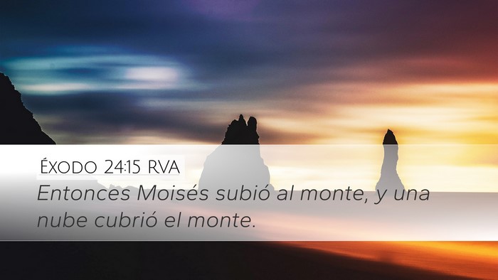 Éxodo 24:15 RVA Bible Verse Image