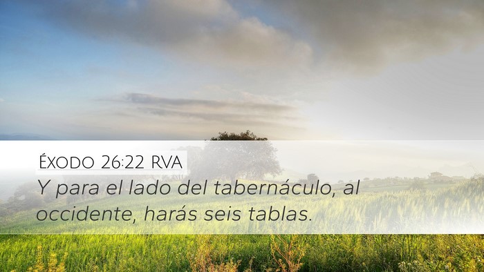 Éxodo 26:22 RVA Bible Verse Image