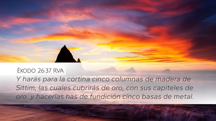 Éxodo 26:37 RVA Bible Verse Image