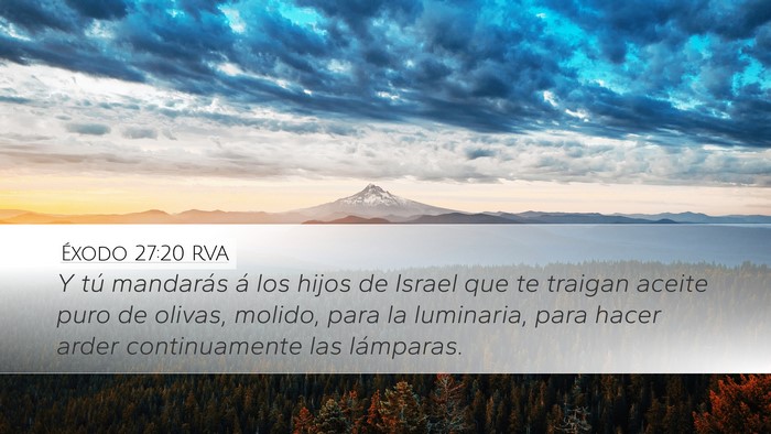 Éxodo 27:20 RVA Bible Verse Image