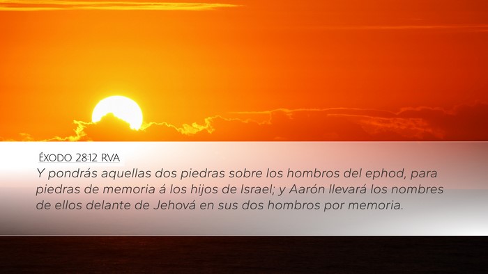 Éxodo 28:12 RVA Bible Verse Image