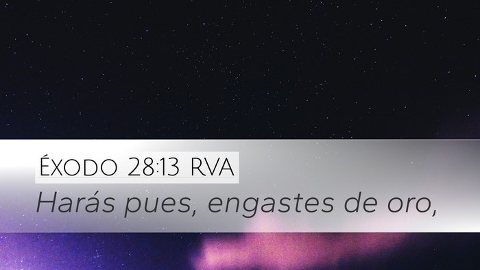 Éxodo 28:13 RVA Bible Verse Image