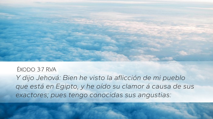 Éxodo 3:7 RVA Bible Verse Image