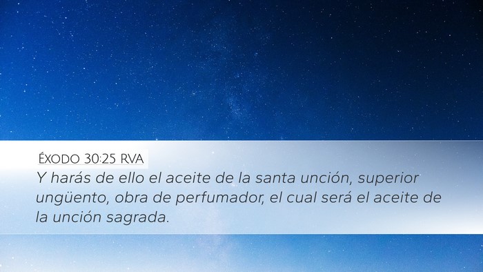 Éxodo 30:25 RVA Bible Verse Image