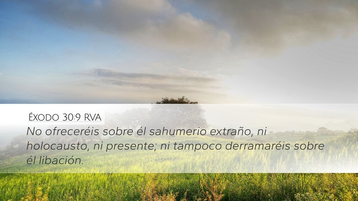 Éxodo 30:9 RVA Bible Verse Image