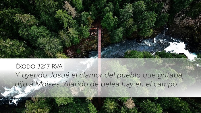 Éxodo 32:17 RVA Bible Verse Image