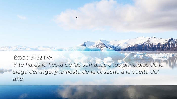 Éxodo 34:22 RVA Bible Verse Image