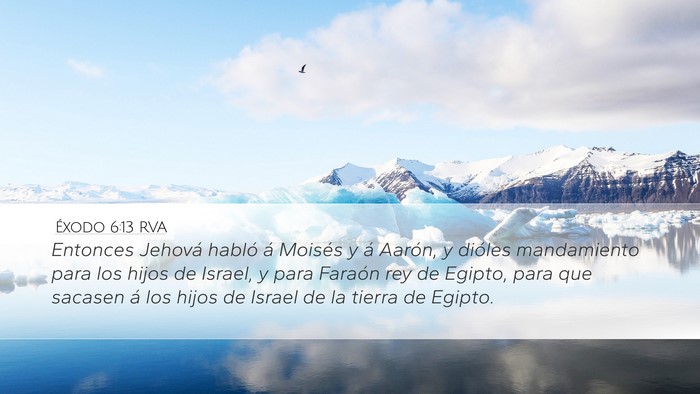 Éxodo 6:13 RVA Bible Verse Image
