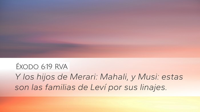 Éxodo 6:19 RVA Bible Verse Image