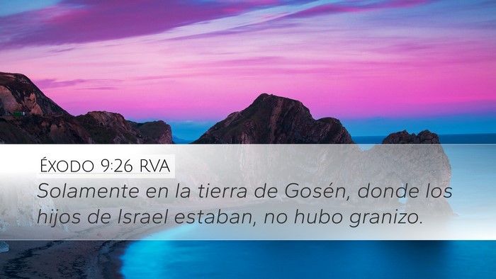 Éxodo 9:26 RVA Bible Verse Image