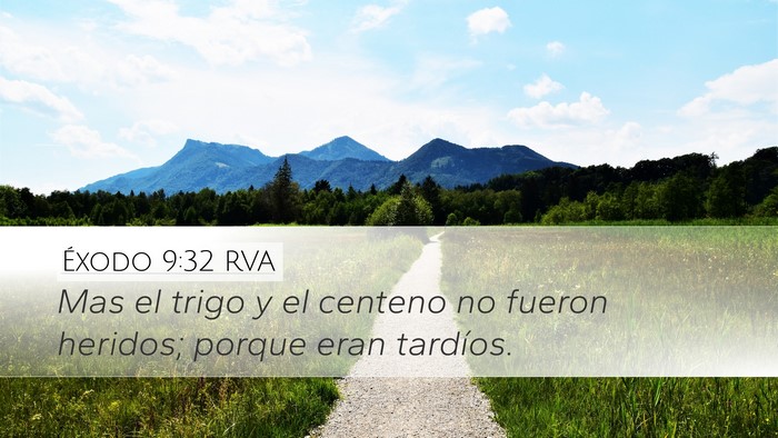 Éxodo 9:32 RVA Bible Verse Image