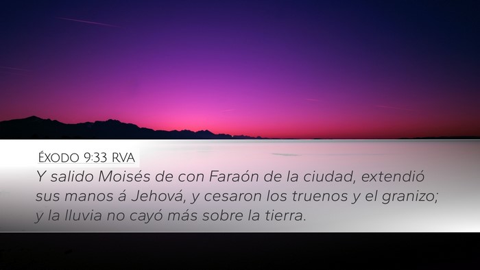 Éxodo 9:33 RVA Bible Verse Image
