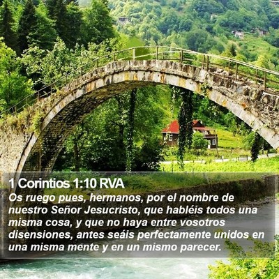1 Corintios 1:10 RVA Bible Verse Image