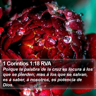 1 Corintios 1:18 RVA Bible Verse Image