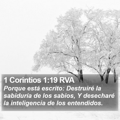 1 Corintios 1:19 RVA Bible Verse Image
