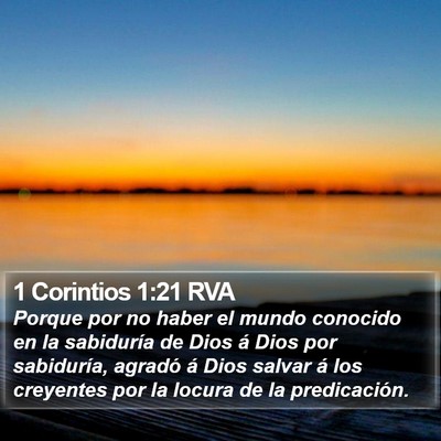 1 Corintios 1:21 RVA Bible Verse Image
