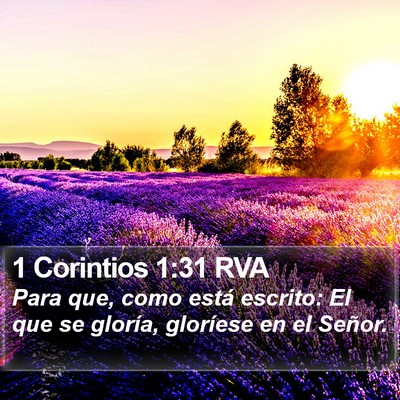 1 Corintios 1:31 RVA Bible Verse Image