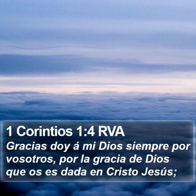 1 Corintios 1:4 RVA Bible Verse Image