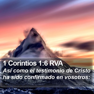 1 Corintios 1:6 RVA Bible Verse Image