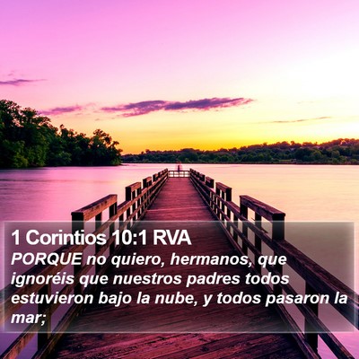 1 Corintios 10:1 RVA Bible Verse Image