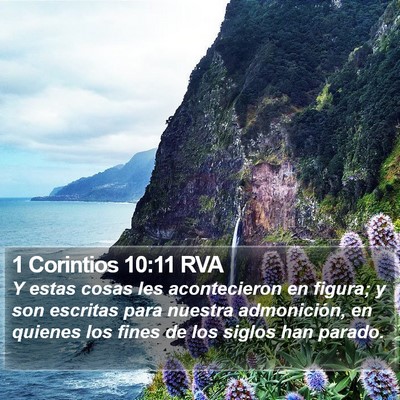 1 Corintios 10:11 RVA Bible Verse Image