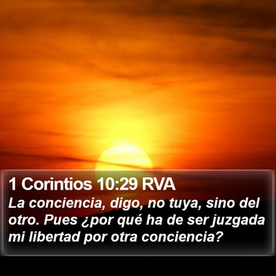 1 Corintios 10:29 RVA Bible Verse Image