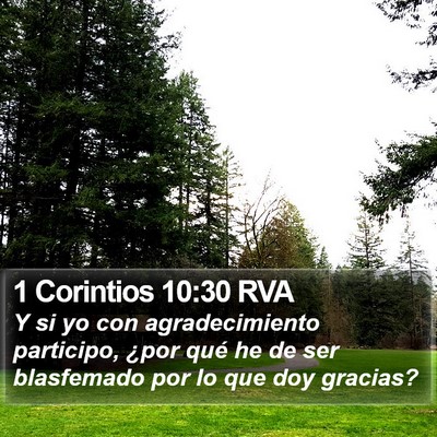 1 Corintios 10:30 RVA Bible Verse Image
