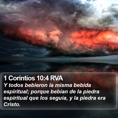 1 Corintios 10:4 RVA Bible Verse Image