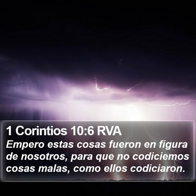 1 Corintios 10:6 RVA Bible Verse Image