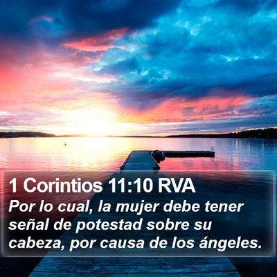 1 Corintios 11:10 RVA Bible Verse Image