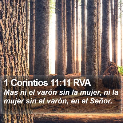 1 Corintios 11:11 RVA Bible Verse Image
