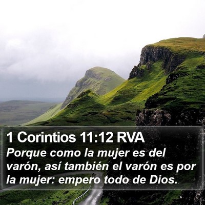 1 Corintios 11:12 RVA Bible Verse Image
