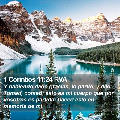 1 Corintios 11:24 RVA Bible Verse Image