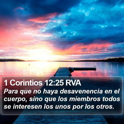 1 Corintios 12:25 RVA Bible Verse Image