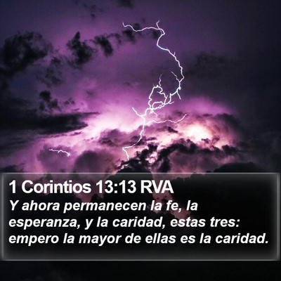 1 Corintios 13:13 RVA Bible Verse Image