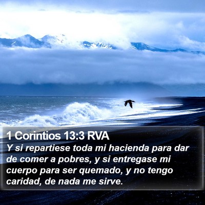 1 Corintios 13:3 RVA Bible Verse Image