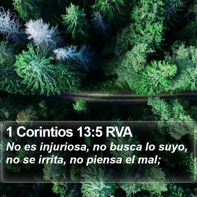 1 Corintios 13:5 RVA Bible Verse Image