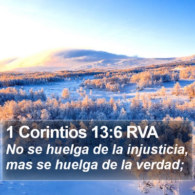 1 Corintios 13:6 RVA Bible Verse Image
