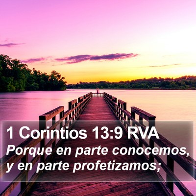 1 Corintios 13:9 RVA Bible Verse Image