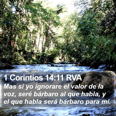 1 Corintios 14:11 RVA Bible Verse Image