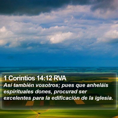 1 Corintios 14:12 RVA Bible Verse Image