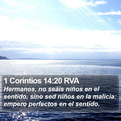 1 Corintios 14:20 RVA Bible Verse Image