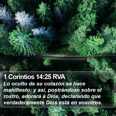 1 Corintios 14:25 RVA Bible Verse Image