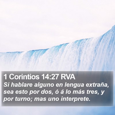 1 Corintios 14:27 RVA Bible Verse Image