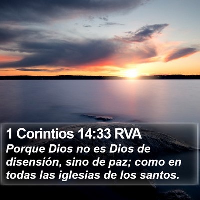 1 Corintios 14:33 RVA Bible Verse Image