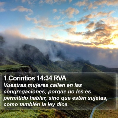 1 Corintios 14:34 RVA Bible Verse Image