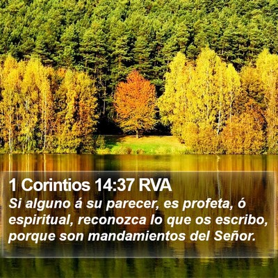 1 Corintios 14:37 RVA Bible Verse Image